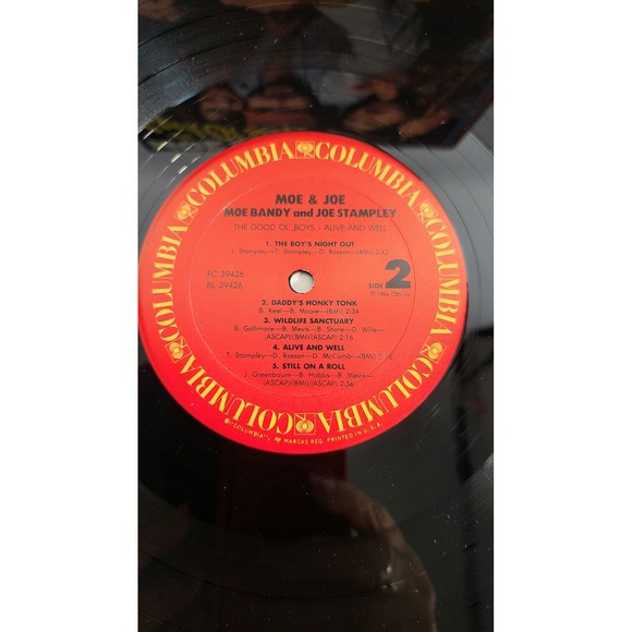 Moe Joe The Good Ol Boys‎ Alive Well Vinyl Record Album Columbia Records 1984 - Picture 6 of 6